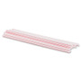 Genuine Joe Stir Sticks/Straws, Plastic, F/Hot/Cold,1000/BX,5-1/2",WE/RD (GJO20050) Product Image 