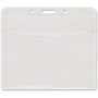 Advantus PVC-Free Horizontal Badge Holder - Support 4" x 3" Media - Horizontal - Polypropylene - Clear Product Image 