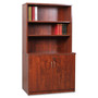 Lorell Essentials Series Cherry 2-door Storage Cabinet (LLR69611) View Product Image