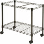 Lorell Mobile File Cart - 4 Casters - Steel - 12.88" Width x 25.75" Depth x 20.50" Height - Black Product Image 