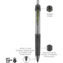 uniball Power Tank RT Ballpoint Pen, Retractable, Bold 1 mm, Black Ink, Smoke/Black Barrel, Dozen (UBC42070) View Product Image