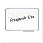 MasterVision Gridded Magnetic Steel Dry Erase Project Planning Board, 1" x 2" Cells, 36" x 24", White Surface, Satin Aluminum Frame View Product Image