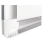 MasterVision Gridded Magnetic Steel Dry Erase Project Planning Board, 1" x 2" Cells, 36" x 24", White Surface, Satin Aluminum Frame View Product Image