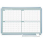 MasterVision Magnetic Dry Erase Calendar Board, Four Month, 36 x 24, White Surface, Silver Aluminum Frame (BVCGA03105830) View Product Image