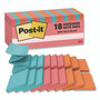Post-it Dispenser Notes Original Pop-up Refill Cabinet Pack, 3" x 3", Poptimistic Collection Colors, 100 Sheets/Pad, 18 Pads/Pack Product Image 