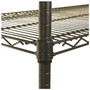 Alera Wire Shelving Starter Kit, Four-Shelf, 36w x 18d x 72h, Black Anthracite View Product Image