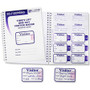 C-Line Time's Up! Visitor Badges Registry Log Book - Carbonless Copy - White Product Image 