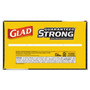 Glad Guaranteed Strong Large Drawstring Trash Bags, Three-Ply, 30 gal, 1.05 mil, 30" x 33", Black, 90/Carton View Product Image