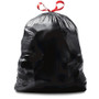 Glad Guaranteed Strong Large Drawstring Trash Bags, Three-Ply, 30 gal, 1.05 mil, 30" x 33", Black, 90/Carton View Product Image
