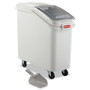 Rubbermaid Commercial ProSave Mobile Ingredient Bin, 20.57 gal, 13.13 x 29.25 x 28, White, Plastic View Product Image