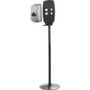 Kantek Floor Stand for Sanitizer Dispensers, Height Adjustable from 50" to 60", Black View Product Image