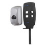 Kantek Floor Stand for Sanitizer Dispensers, Height Adjustable from 50" to 60", Black View Product Image