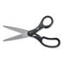 Westcott KleenEarth Basic Plastic Handle Scissors, Pointed Tip, 7" Long, 2.8" Cut Length, Black Straight Handle (ACM15582) View Product Image