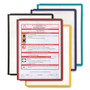Durable SHERPA Vario Replacement Panels, 1 Section, Clear Panel Assorted Color Borders, 5/Pack View Product Image