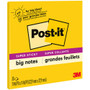 Post-it Super Sticky Big Notes - 10 63/64" Flag/Note Width x 10 63/64" Flag/Note Length - Square - 30 Sheets per Pad - Canary Yellow Product Image 