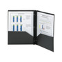 Smead Poly Two-Pocket Folder with Fasteners, 180-Sheet Capacity, 11 x 8.5, Black, 25/Box (SMD87725) View Product Image