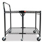 Bostitch Stowaway Folding Carts, Metal, 2 Shelves, 250 lb Capacity, 35" x 37.25" x 22", Black (BOSBSACLGBLK) View Product Image