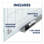 Quartet Infinity Magnetic Glass Calendar Board, Monthly Planning/Scheduling, 24" x 18", White Surface View Product Image