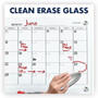 Quartet Infinity Magnetic Glass Calendar Board, One Month, 24 x 18, White Surface (QRTGC2418F) View Product Image