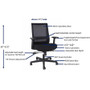Lorell Mesh High-back Executive Chair - High Back - (LLR42175) View Product Image