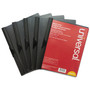 Universal Clip-Style Report Cover, Clip Fastener, 8.5 x 11, Clear/Black, 5/Pack View Product Image