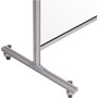 MasterVision Protector Series Mobile Glass Panel Divider, 49 x 22 x 81, Clear/Aluminum (BVCDSP273046) View Product Image