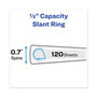 Avery Heavy-Duty View Binder with DuraHinge and One Touch Slant Rings, 3 Rings, 0.5" Capacity, 11 x 8.5, Black View Product Image