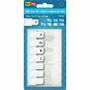 Redi-Tag Permanent Stick Write-On Index Tabs - 104 Write-on Tab(s) - 1" Tab Height x 0.43" Tab Width - Self-adhesive, Permanent - White Plastic Tab(s) Product Image 