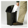 Safco Plastic Step-On Receptacle, 4 gal, Plastic, Black (SAF9710BL) View Product Image