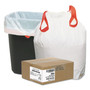Draw 'n Tie Heavy-Duty Trash Bags, 13 gal, 0.9 mil, 24.5" x 27.38", White, 50 Bags/Roll, 4 Rolls/Box (WBI1DK200) View Product Image