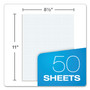 TOPS Quadrille Pads, Quadrille Rule (4 sq/in), 50 White 8.5 x 11 Sheets View Product Image