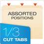 Pendaflex Manila Fastener Folders, 1/3-Cut Tabs, 1 Fastener, Letter Size, Manila Exterior, 50/Box View Product Image