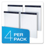 Ampad Gold Fibre Writing Pads, Wide/Legal Rule, 50 White 8.5 x 11.75 Sheets, 4/Pack (TOP20031) View Product Image