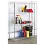 Alera Residential Wire Shelving, Four-Shelf, 36w x 14d x 54h, Silver View Product Image