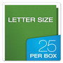 Oxford Twin-Pocket Folders with 3 Fasteners, 0.5" Capacity, 11 x 8.5, Green, 25/Box View Product Image