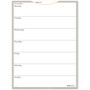 AT-A-GLANCE WallMates Self-Adhesive Dry Erase Weekly Planning Surfaces, 18 x 24, White/Gray/Orange Sheets, Undated View Product Image