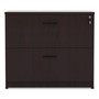 Alera Valencia Series Lateral File, 2 Legal/Letter-Size File Drawers, Mahogany, 34" x 22.75" x 29.5" (ALEVA513622MY) View Product Image