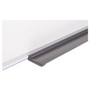 MasterVision Value Melamine Dry Erase Board, 24" x 36", White Surface, Satin Aluminum Frame View Product Image