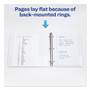 Avery Durable View Binder with DuraHinge and Slant Rings, 3 Rings, 3" Capacity, 11 x 8.5, White View Product Image