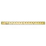 Westcott Wood Yardstick with Metal Ends, 36" Long. Clear Lacquer Finish (ACM10425) View Product Image