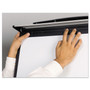 MasterVision Platinum Mobile Easel, 29" x 41", White Surface, Black Plastic Frame View Product Image