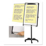MasterVision Platinum Mobile Easel, 29" x 41", White Surface, Black Plastic Frame View Product Image