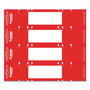 Tabbies File Pocket Handles, 9.63 x 2, Red/White, 4/Sheet, 12 Sheets/Pack (TAB68805) View Product Image