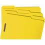 Smead Top Tab Colored Fastener Folders, 0.75" Expansion, 2 Fasteners, Legal Size, Yellow Exterior, 50/Box View Product Image