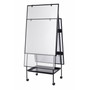 MasterVision Creation Station Magnetic Dry Erase Board, 29.5" x 74.88", White Surface, Black Metal Frame View Product Image