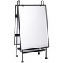 MasterVision Creation Station Dry Erase Board, 29.5 x 74.88, White Surface, Black Metal Frame (BVCEA49125016) View Product Image