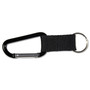 Advantus Carabiner Key Chains, Split Key Rings, Aluminum, Black, 10/Pack View Product Image