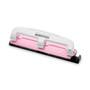 Bostitch 12-Sheet EZ Squeeze InCourage Three-Hole Punch, 9/32" Holes, Pink View Product Image