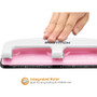 Bostitch 12-Sheet EZ Squeeze InCourage Three-Hole Punch, 9/32" Holes, Pink (ACI2188) View Product Image