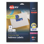 Avery Vibrant Laser Color-Print Labels w/ Sure Feed, 0.75 x 2.25, White, 750/PK View Product Image